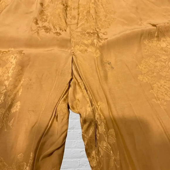 Bershka Floral Woven Over Jacket, Size M-L and Matching Pants, Size M in Yellow​ - Picture 15 of 16